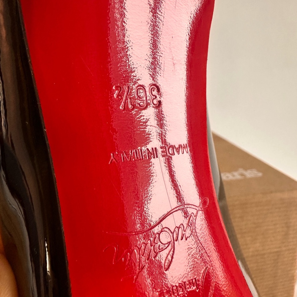 Christian Louboutin Pigalle follies 100ml pumps stilettos classic ones! US 6 - Picture 8 of 11